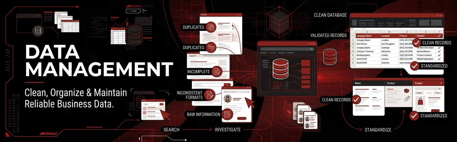 Data management business data organization a1 infinity nexus